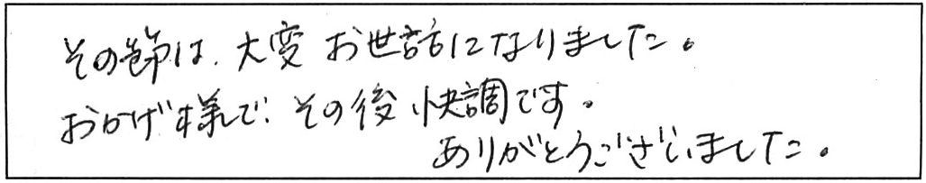 屋外詰まり除去などの作業/40代女性