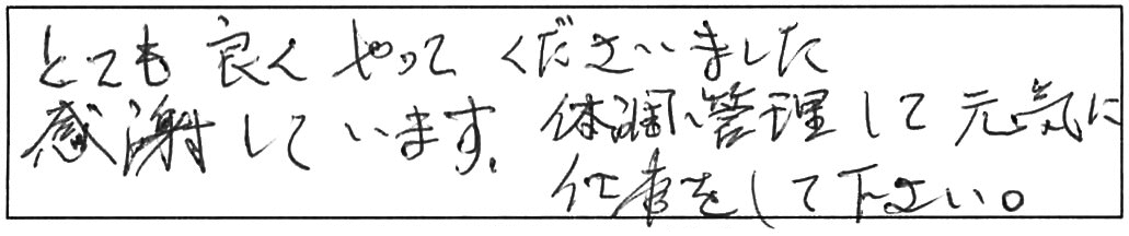 トイレ水漏れ修理などの作業/70代女性