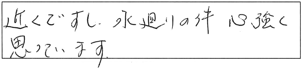 トイレ詰まり除去などの作業/70代女性