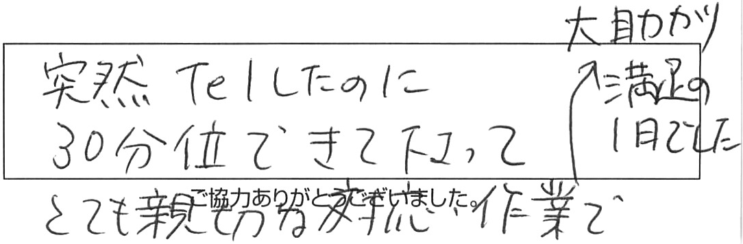 蛇口交換などの作業/40代女性