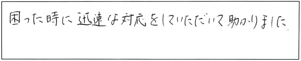 台所蛇口分岐栓取付作業/50代女性