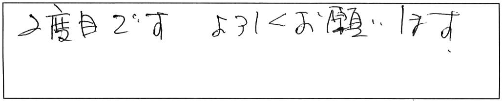 トイレ詰まり除去などの作業/60代女性