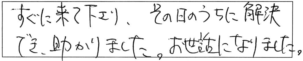 トイレ排水マスにつまった木の根っこを除去/50代男性