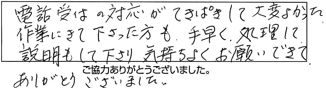 台所の蛇口レバーが折れたので交換作業/60代女性