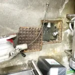 【岡山市北区】 調理室のグリストラップ掃除